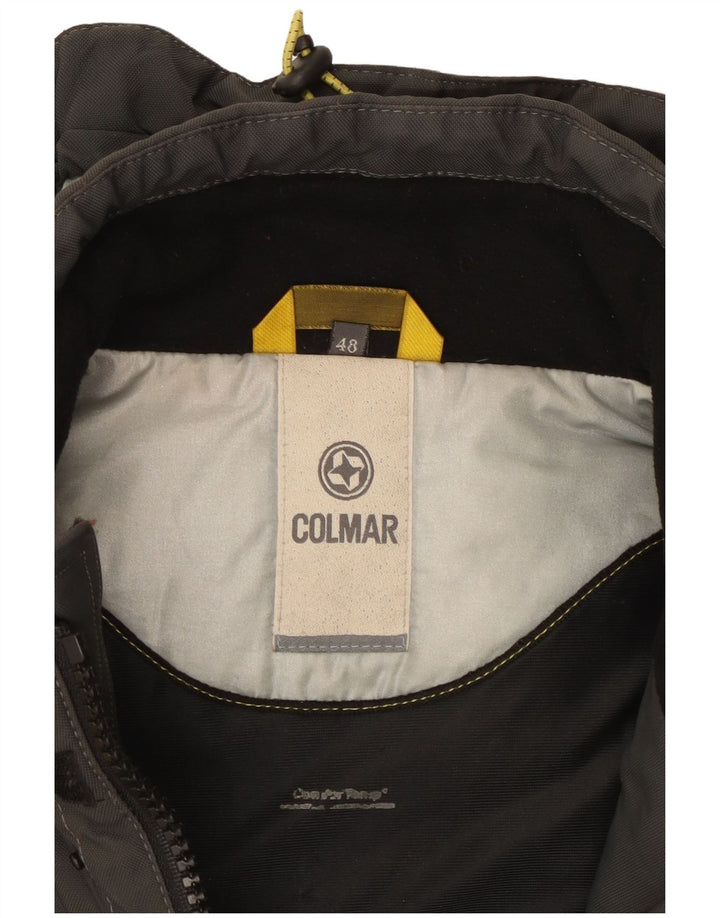 Colmar Mens Hooded Ski Jacket IT 48 Medium Grey Colourblock