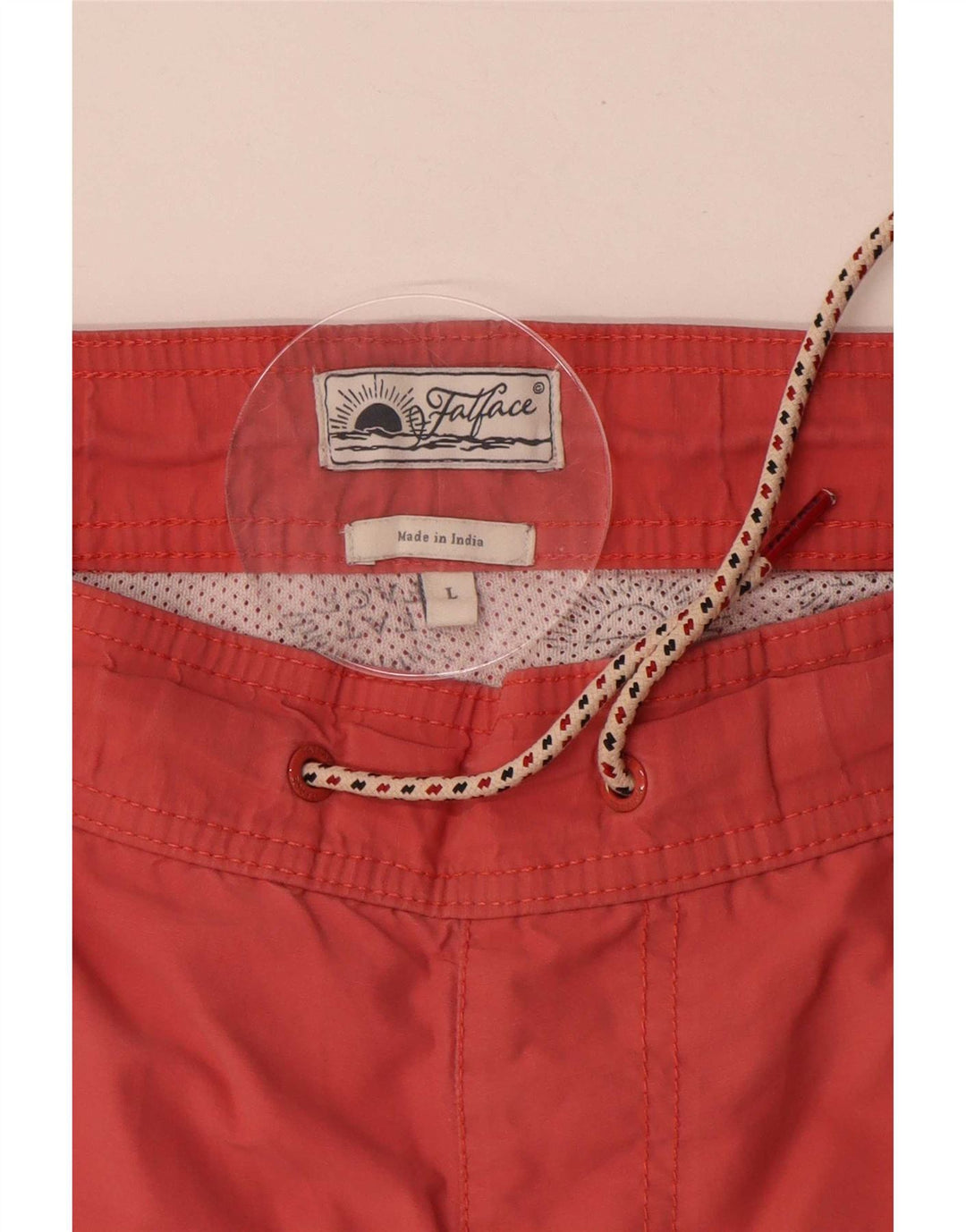 Fat Face Mens Swimming Shorts Large Red Cotton