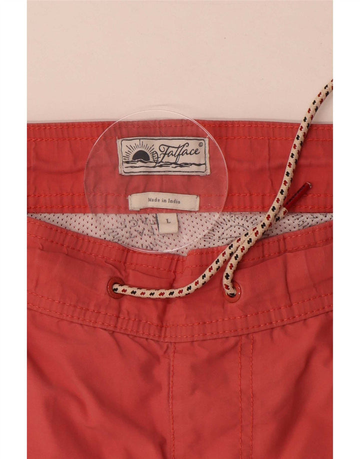 Fat Face Mens Swimming Shorts Large Red Cotton