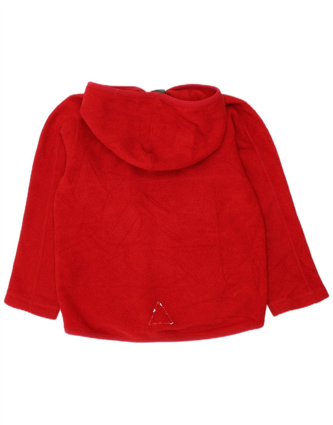 L.L.Bean Boys Hooded Fleece Jacket 5-6 Years Medium Red Polyester