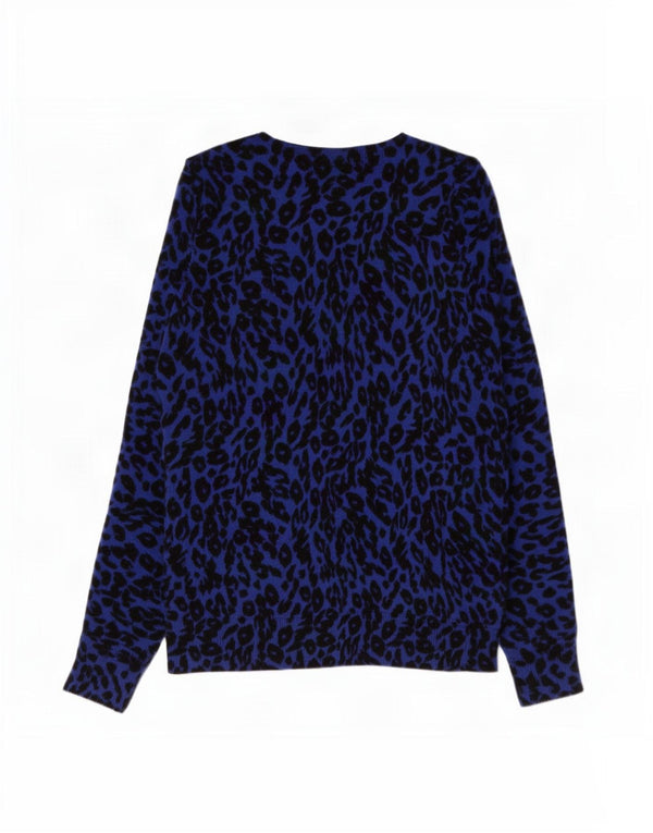 Marks & Spencer Womens Boat Neck Jumper Sweater UK 8 Small Navy Blue