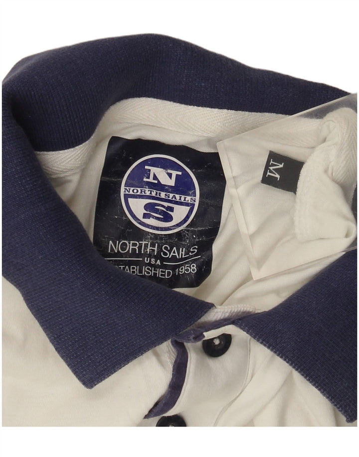 North Sails Mens Graphic Polo Shirt Medium White