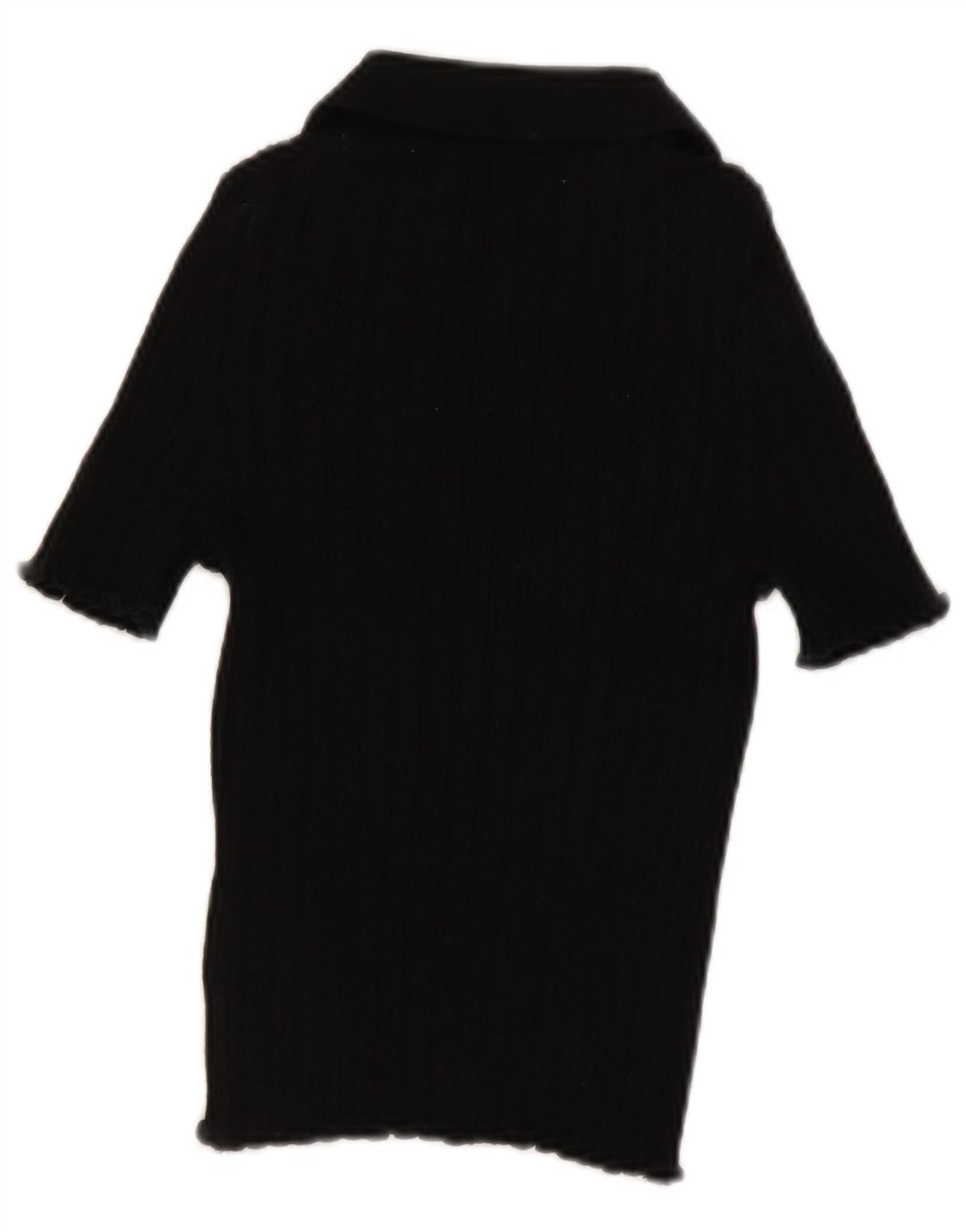 Boden Womens Polo Shirt UK 12 Medium Black Cotton