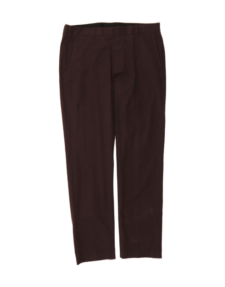 BONOBOS Womens Straight Chino Trousers W34 L32 Brown Cotton Vintage BONOBOS and Second-Hand BONOBOS from Messina Hembry 