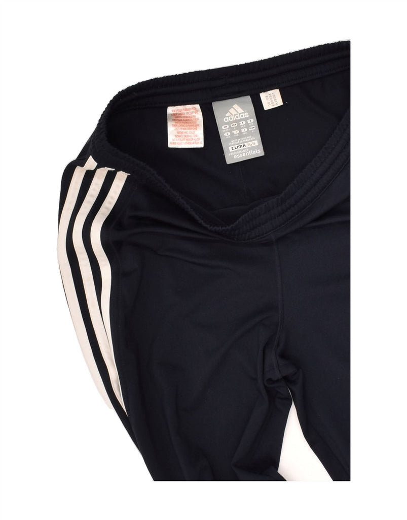 ADIDAS Boys Tracksuit Trousers 13-14 Years Navy Blue Polyester | Vintage Adidas | Thrift | Second-Hand Adidas | Used Clothing | Messina Hembry 