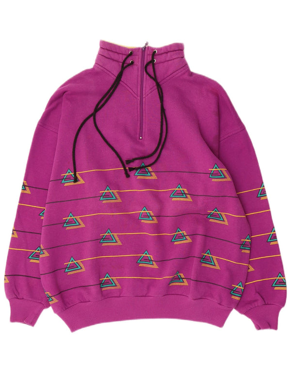 Rodeo Womens Graphic Full Tracksuit EU 40 Medium Pink Geometric Retro