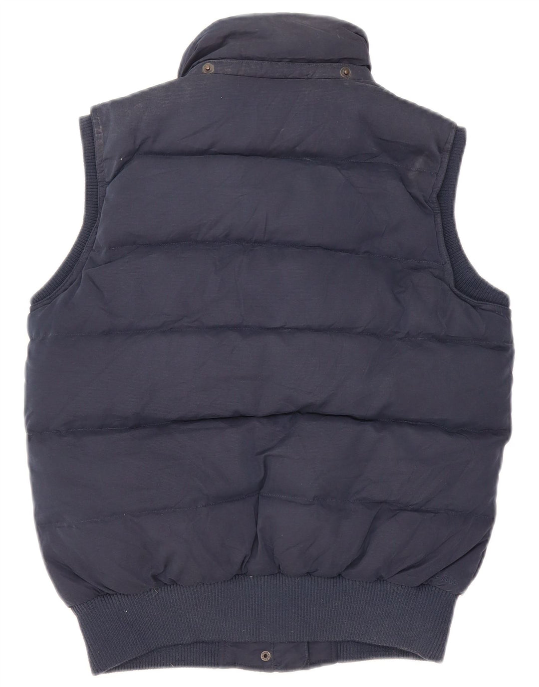 Fat Face Womens Sherpa Padded Gilet UK 12 Medium  Navy Blue Polyester