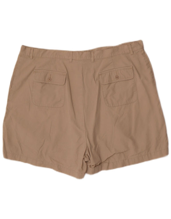 Eddie Bauer Womens Chino Shorts US 20 3XL W38  Beige Cotton