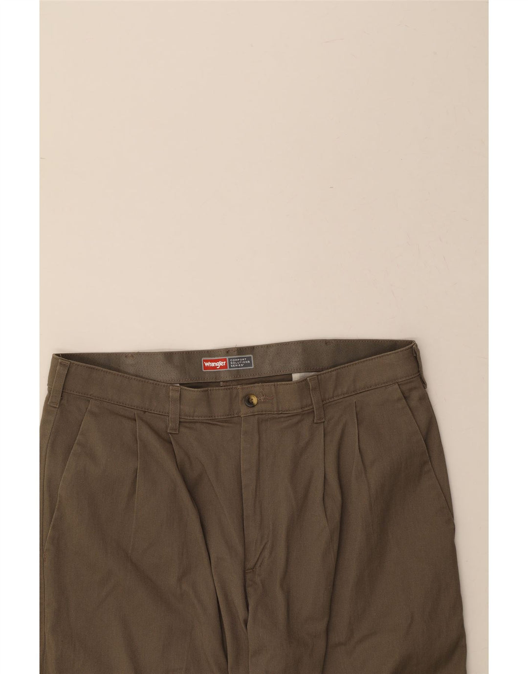 WRANGLER Womens Pegged Chino Trousers W34 L29 Beige Cotton Vintage Wrangler and Second-Hand Wrangler from Messina Hembry 