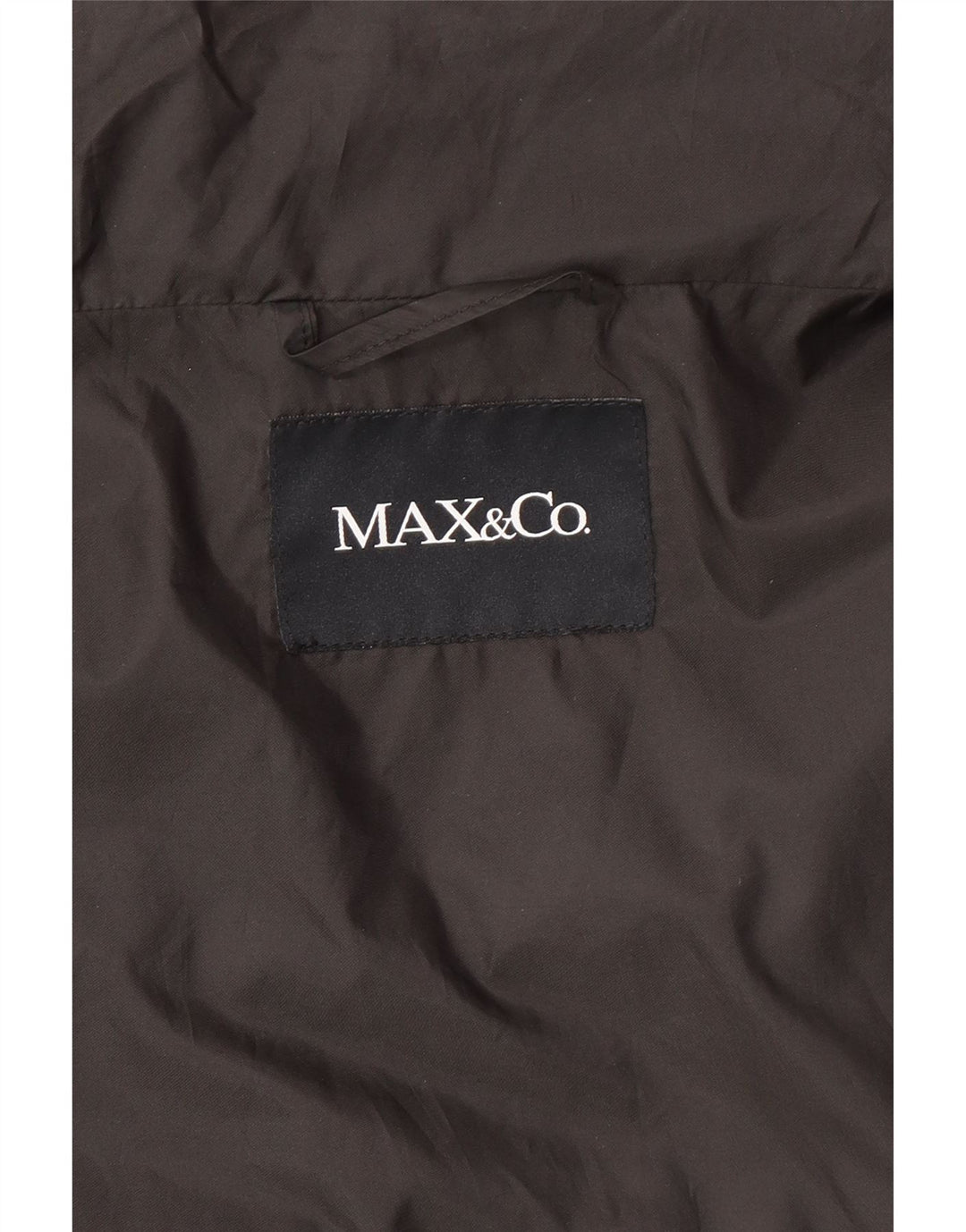 Max & Co. Womens Short Sleeve Padded Jacket UK 12 Medium Black Polyester