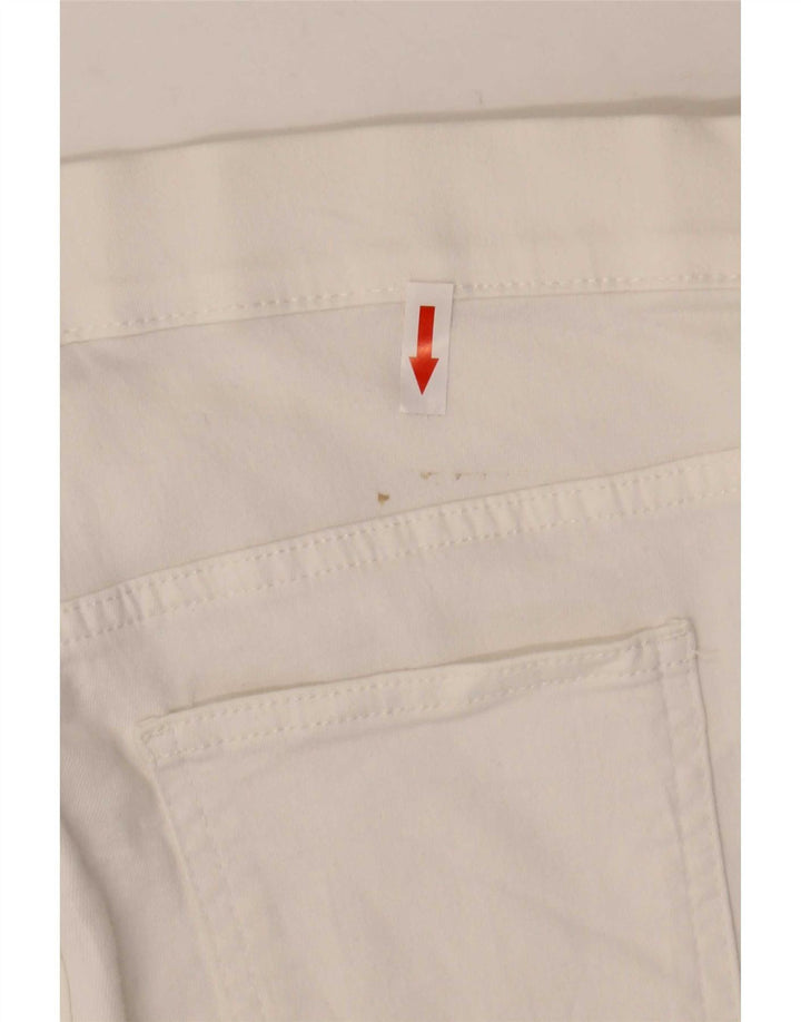 Marks & Spencer Womens Jegging Jeans UK 12 Medium W32 L28 White Cotton