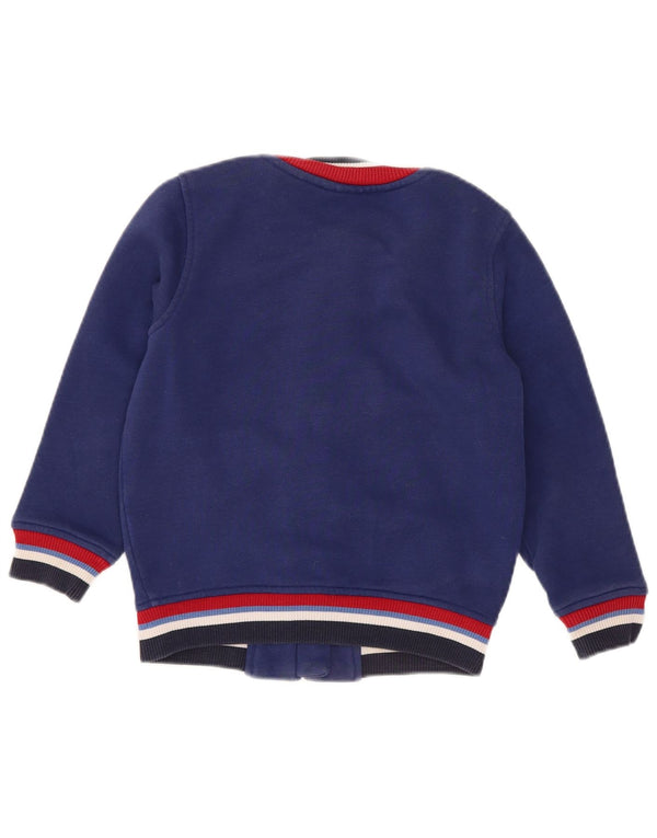 Lacoste Boys Tracksuit Top Jacket 4-5 Years Blue Colourblock Sports