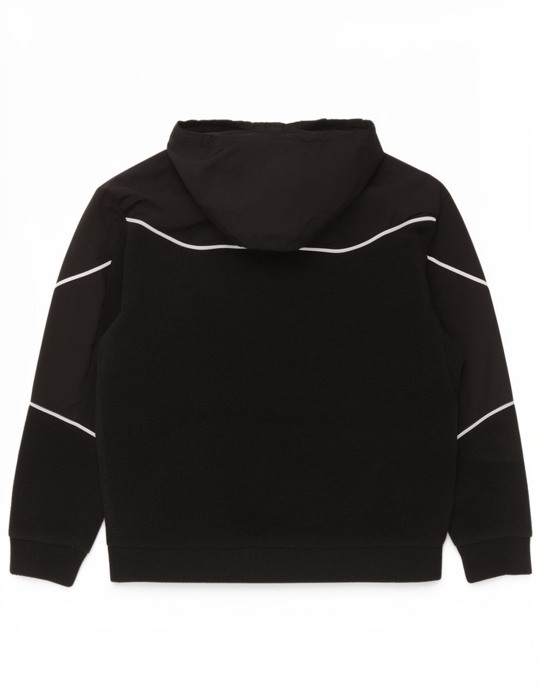 Adidas Mens Hoodie Jumper Medium Black Striped Polyester Sports
