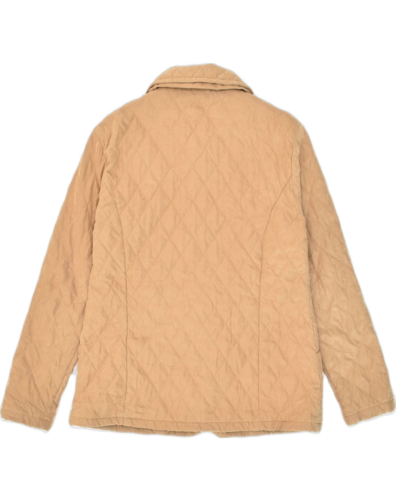 BARBOUR Womens Quilted Jacket UK 14 Large  Beige Polyester | Vintage Barbour | Thrift | Second-Hand Barbour | Used Clothing | Messina Hembry 