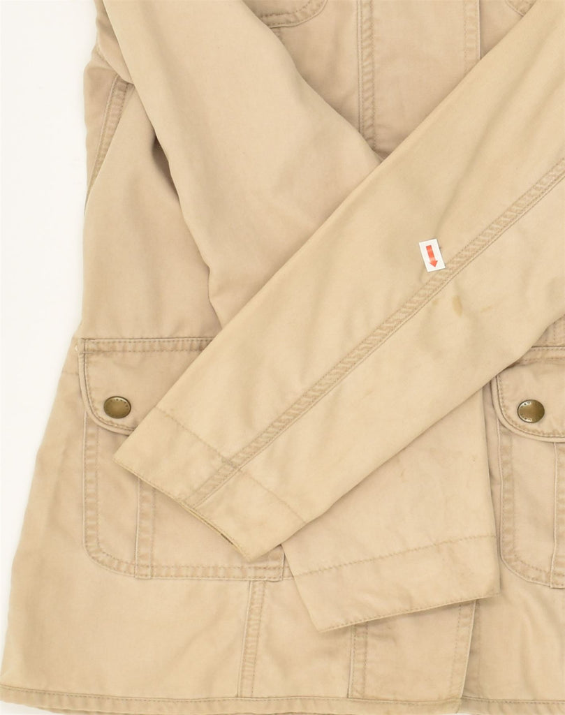 BARBOUR Womens Utility Jacket UK 8 Small  Beige Cotton | Vintage Barbour | Thrift | Second-Hand Barbour | Used Clothing | Messina Hembry 