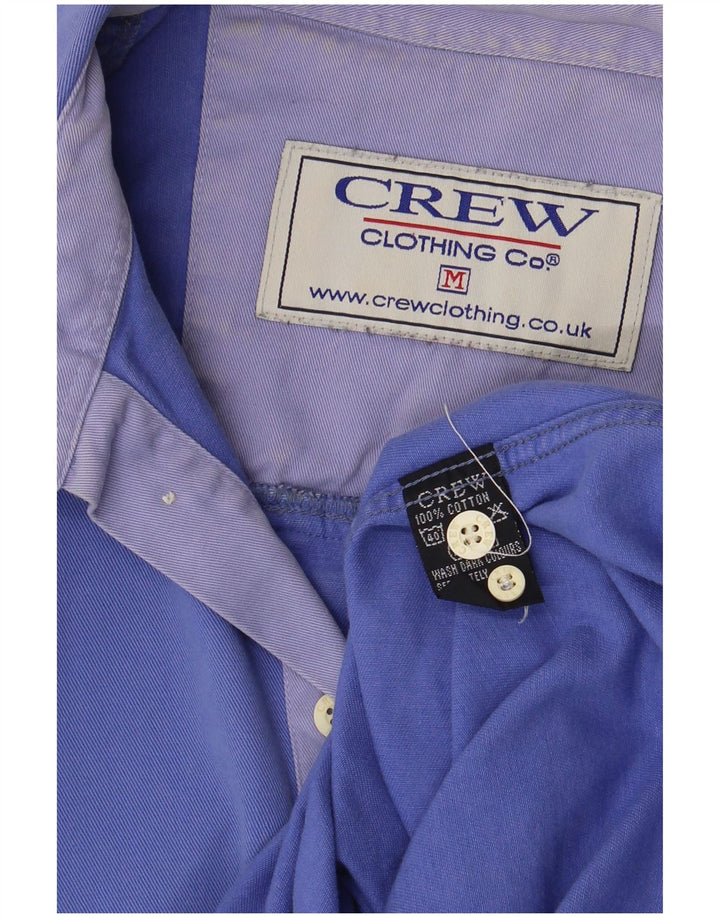 Crew Clothing Mens Pullover Shirt Medium Blue Cotton