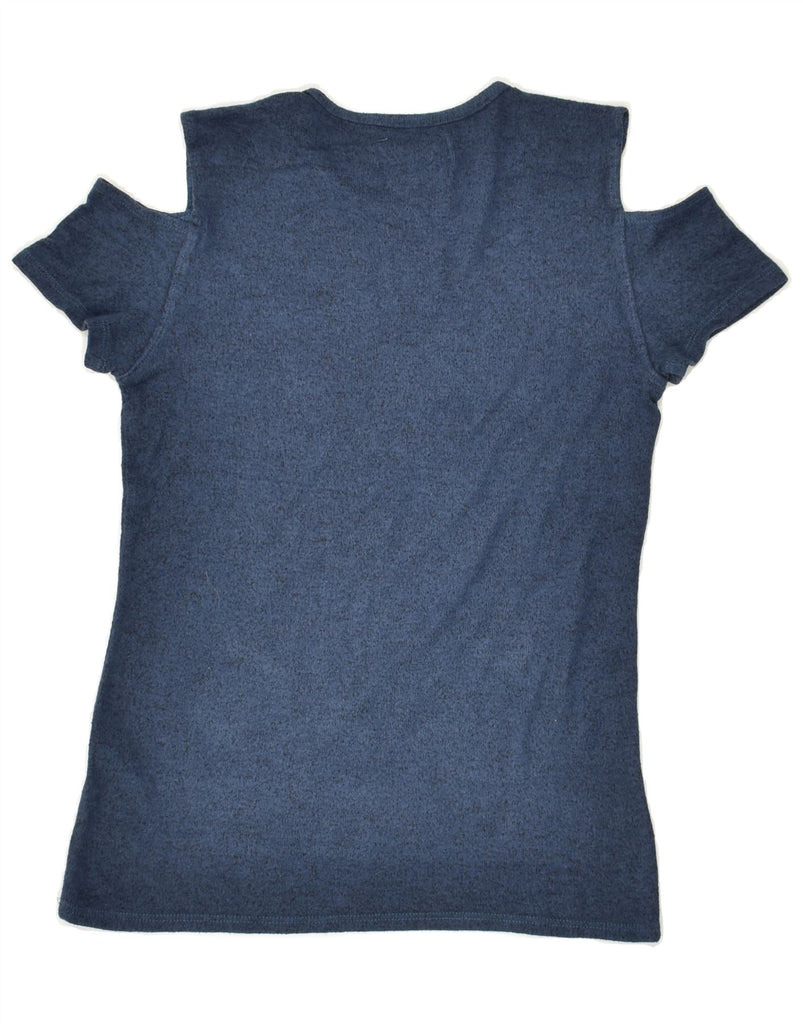 ABERCROMBIE & FITCH Girls T-Shirt Top 13-14 Years Navy Blue Flecked Cotton | Vintage Abercrombie & Fitch | Thrift | Second-Hand Abercrombie & Fitch | Used Clothing | Messina Hembry 