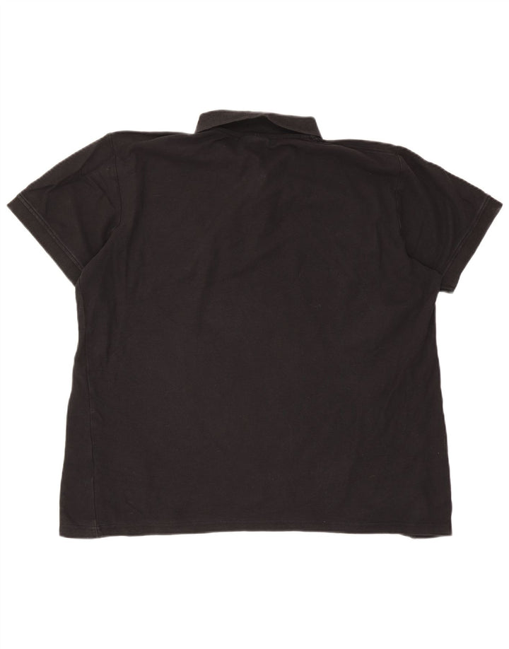 Kappa Mens Polo Shirt XL Black Cotton