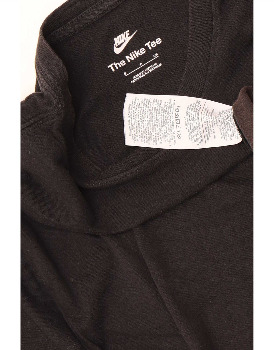 Nike Mens T-Shirt Top Small Black Cotton