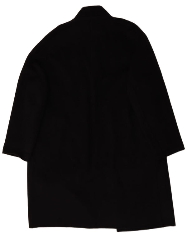 Zara Mens Overcoat UK 44 XL Black Wool