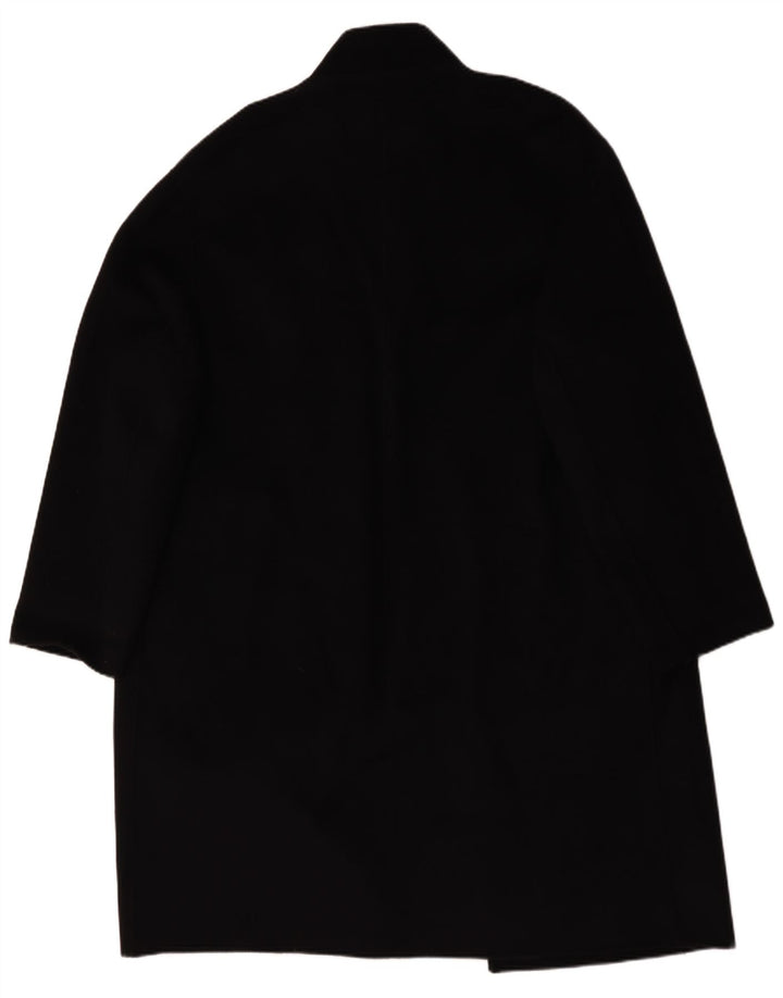 Zara Mens Overcoat UK 44 XL Black Wool