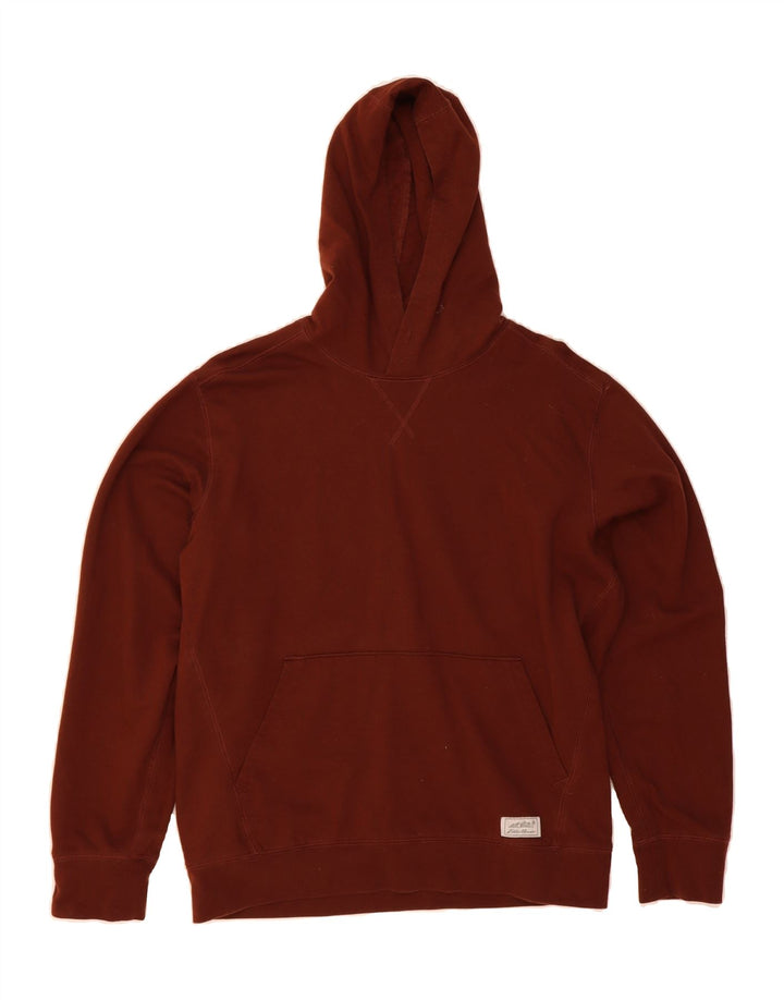 EDDIE BAUER Mens Hoodie Jumper Medium Brown Cotton Vintage Eddie Bauer and Second-Hand Eddie Bauer from Messina Hembry 