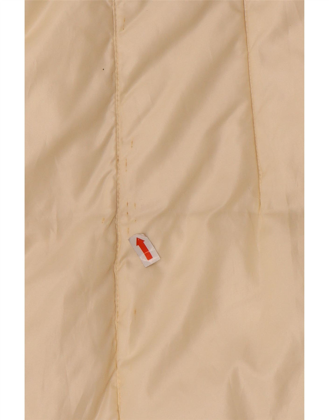 Conte of Florence Womens Padded Coat IT 46 Large Off White Polyester