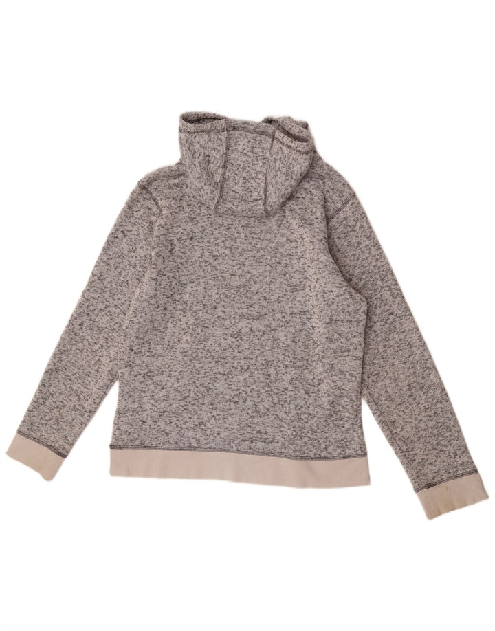 Dkny Mens Hoodie Jumper Medium Grey Flecked Polyester