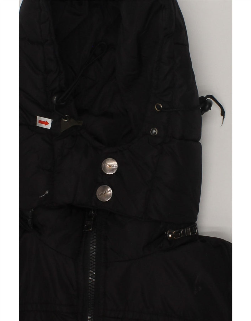 GAS Boys Hooded Padded Jacket 7-8 Years Black Polyester | Vintage Gas | Thrift | Second-Hand Gas | Used Clothing | Messina Hembry 