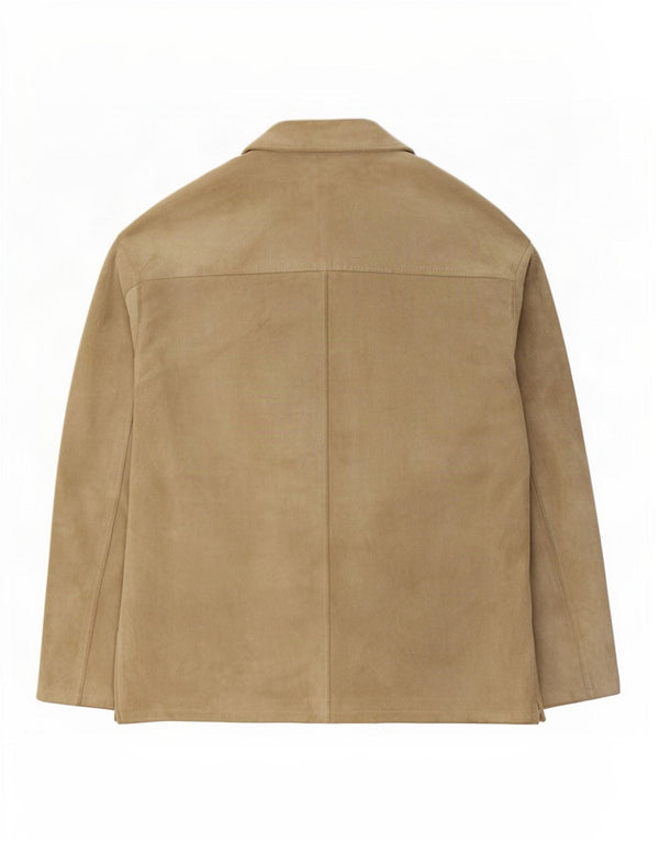 Wit Boy Mens Suede Jacket IT 50 Large Beige Leather