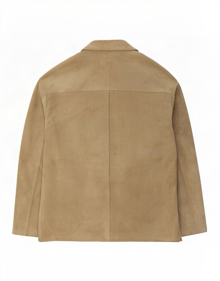Wit Boy Mens Suede Jacket IT 50 Large Beige Leather