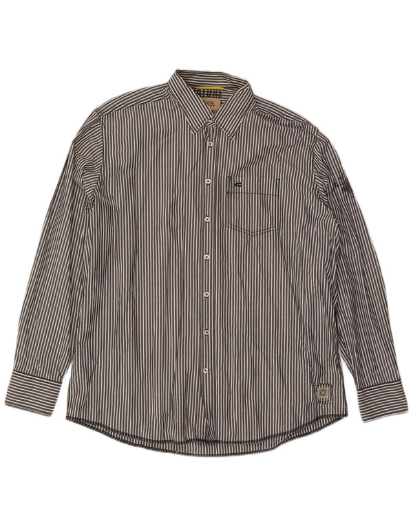 CAMEL ACTIVE Mens Modern Fit Shirt 2XL Blue Pinstripe Cotton