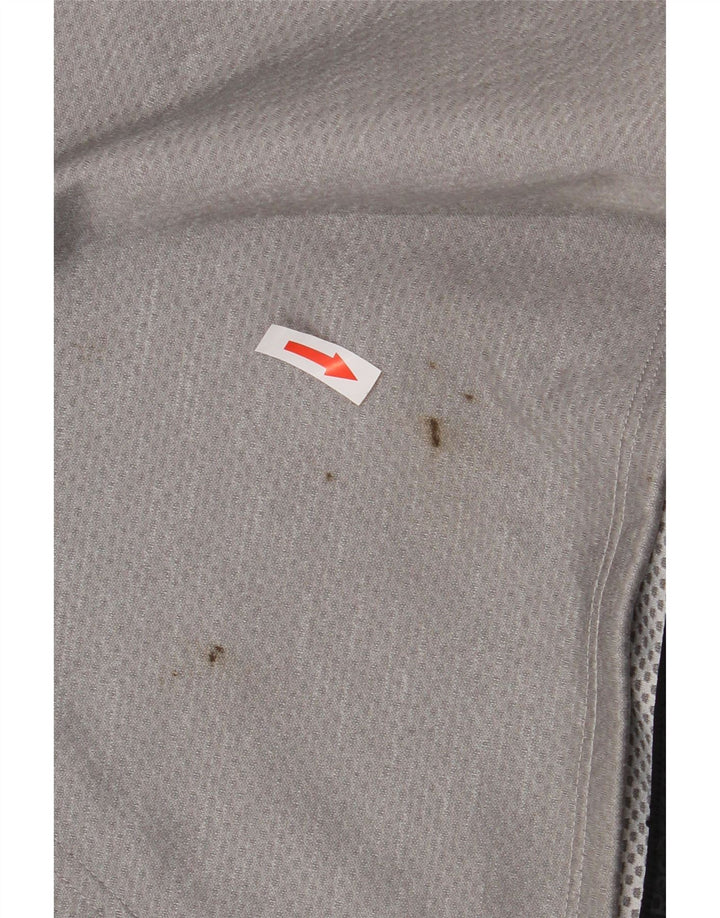 REEBOK Mens Graphic Hoodie Jumper XL Grey Polyester