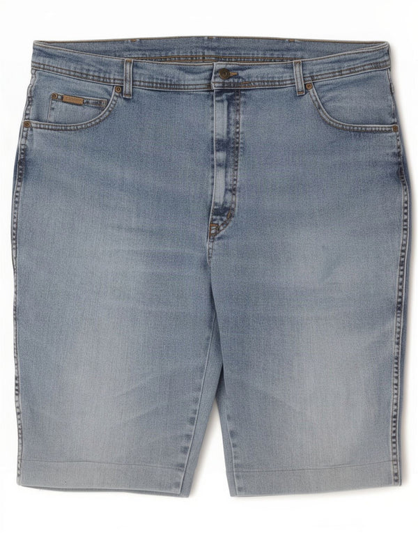Wrangler Mens Texas Stretch Denim Shorts W44 2XL Blue Cotton