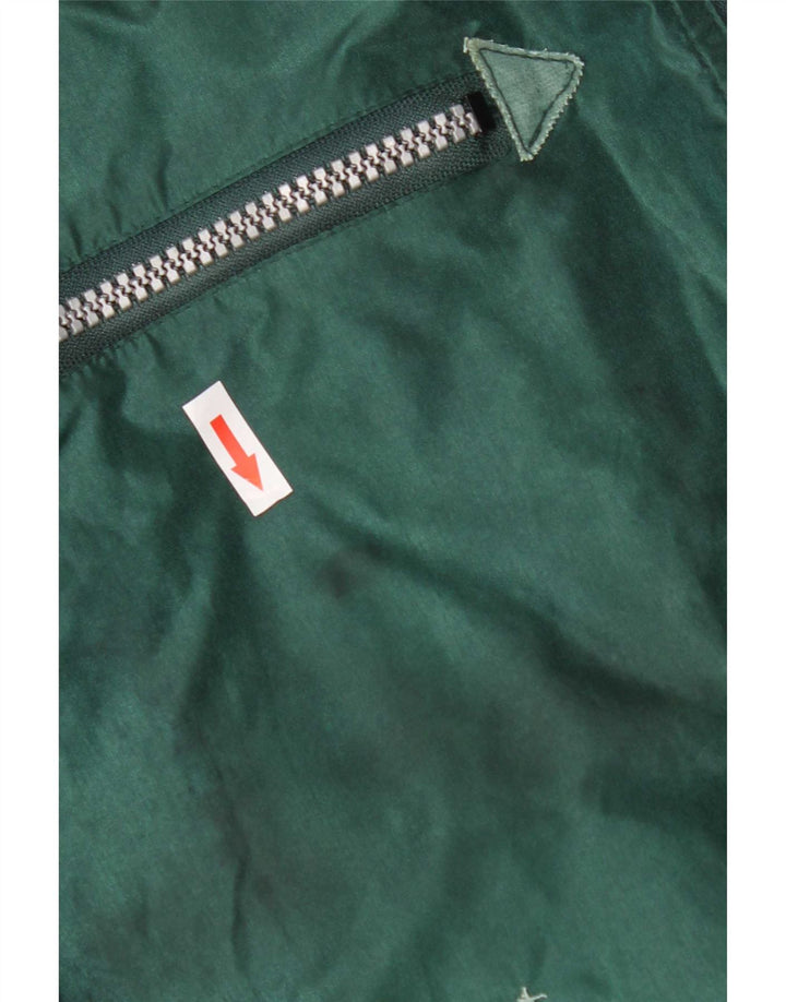 Vintage Mens Bomber Jacket UK 40 Large Green Nylon