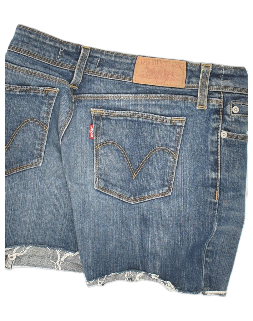 LEVI'S Womens Denim Denim Shorts W28 Medium Blue Cotton | Vintage Levi's | Thrift | Second-Hand Levi's | Used Clothing | Messina Hembry 