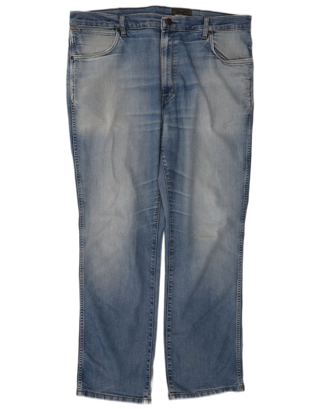 Wrangler Mens Texas Stretch Straight Jeans W40 L30 Blue Cotton