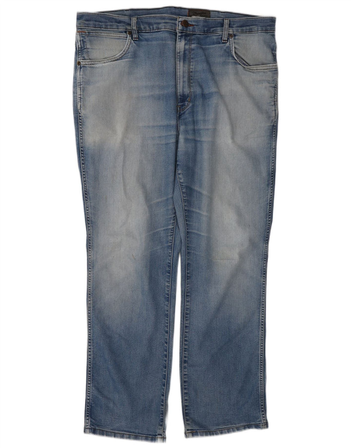 Wrangler Mens Texas Stretch Straight Jeans W40 L30 Blue Cotton