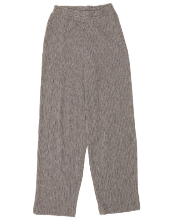 Zara Womens Loose Fit Casual Trousers Small W26 L29 Grey Polyester