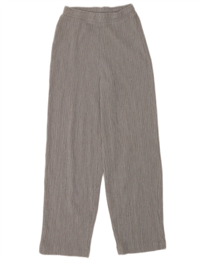 Zara Womens Loose Fit Casual Trousers Small W26 L29 Grey Polyester