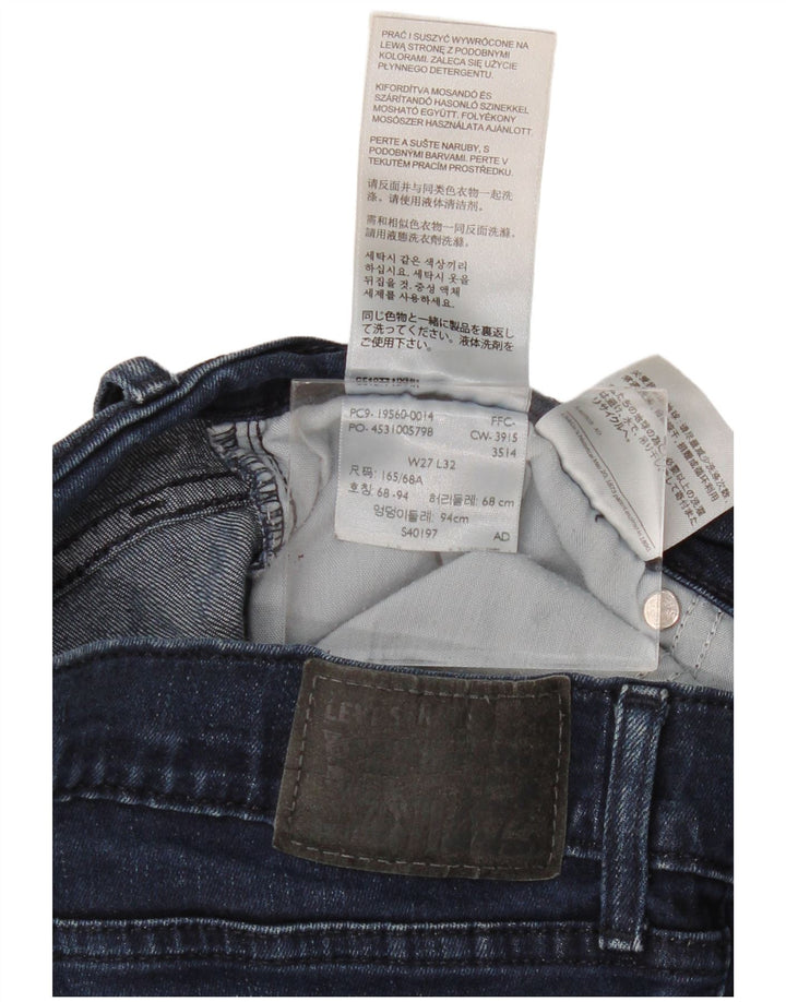 Levi's Womens 711 Skinny Jeans W27 L29 Navy Blue Cotton