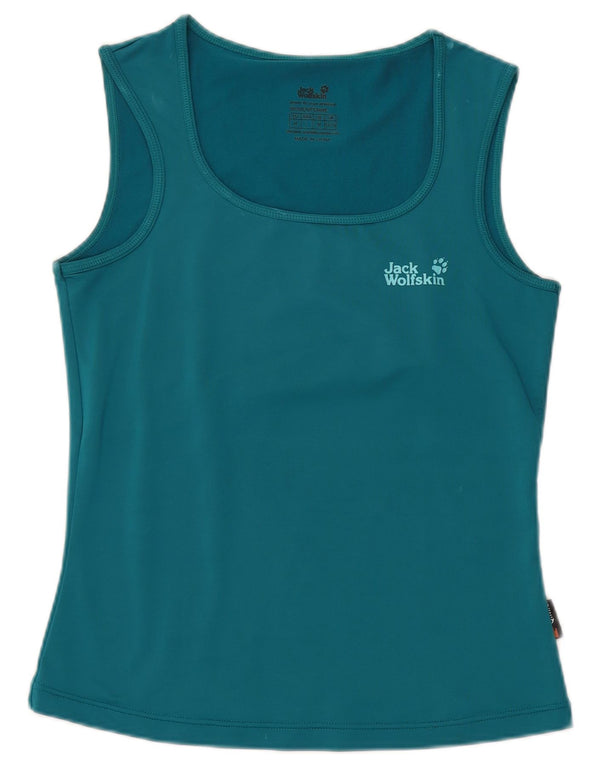 JACK WOLFSKIN Womens Vest Top UK 12/14 Medium Blue