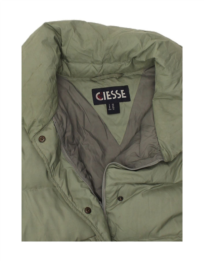 CIESSE PIUMINI Womens Padded Coat IT 48 XL Green Polyester | Vintage Ciesse Piumini | Thrift | Second-Hand Ciesse Piumini | Used Clothing | Messina Hembry 