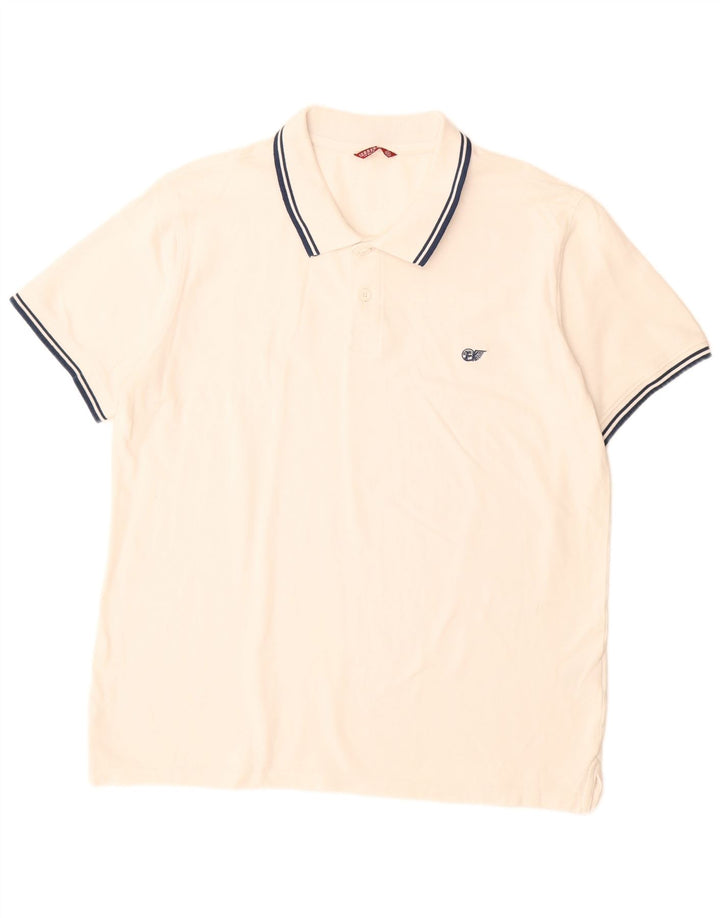 Carrera Mens Polo Shirt 2XL White Cotton