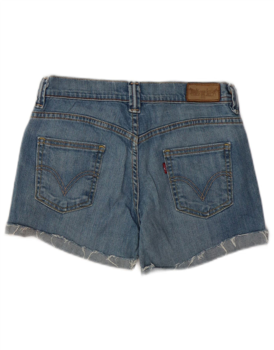 LEVI'S Womens Denim Shorts W28 Medium Blue Cotton