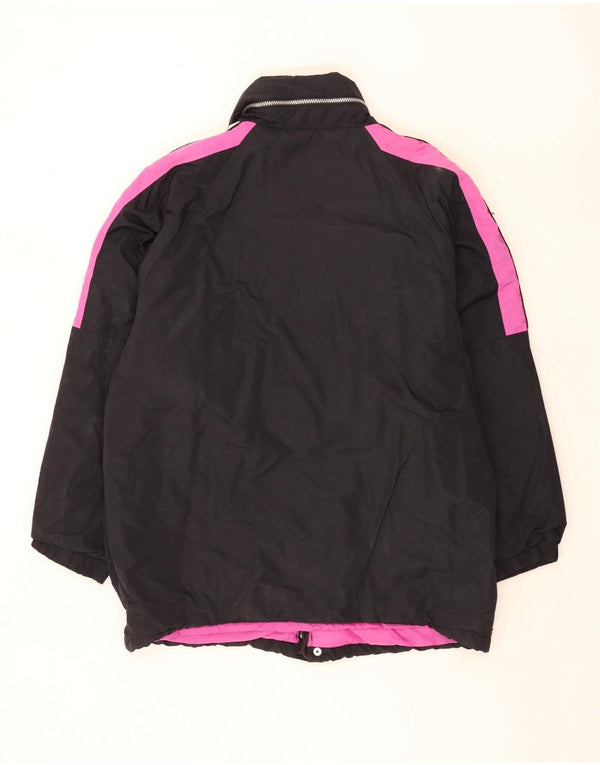 Kappa Mens Graphic Windbreaker Jacket UK 40 Large Black Colourblock