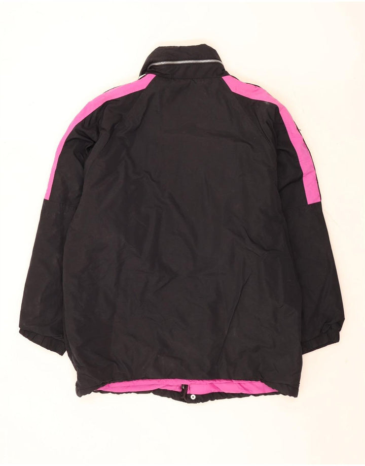 Kappa Mens Graphic Windbreaker Jacket UK 40 Large Black Colourblock