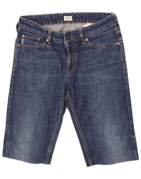 Armani Junior Boys Denim Shorts 15-16 Years W29 Blue Cotton