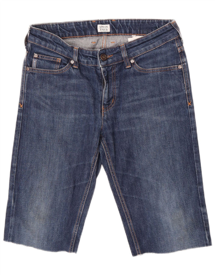 Armani Junior Boys Denim Shorts 15-16 Years W29 Blue Cotton