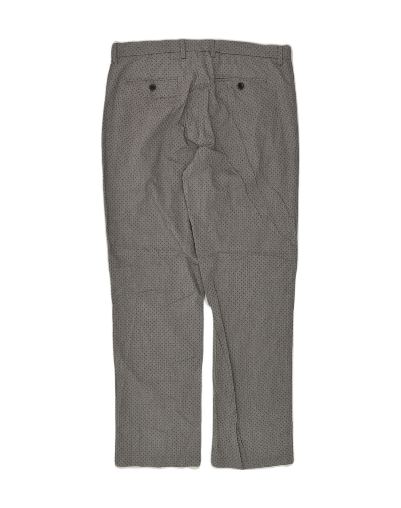 BANANA REPUBLIC Mens Slim Chino Trousers W34 L32 Grey Spotted Cotton | Vintage Banana Republic | Thrift | Second-Hand Banana Republic | Used Clothing | Messina Hembry 